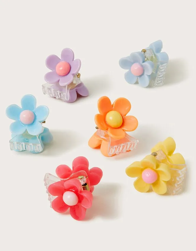 Children 6Pack Daisy Claw Clips Monsoon Girls039 Hair Accessories