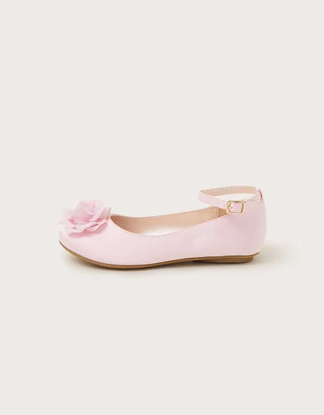 Children Anise Rose Ballerina Flats Pink Monsoon Partywear