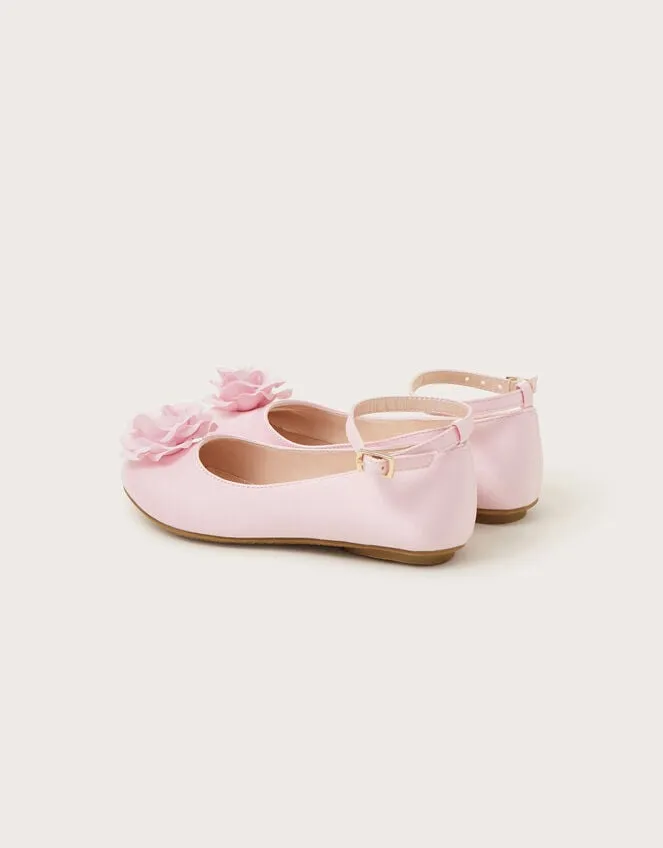 Children Anise Rose Ballerina Flats Pink Monsoon Partywear