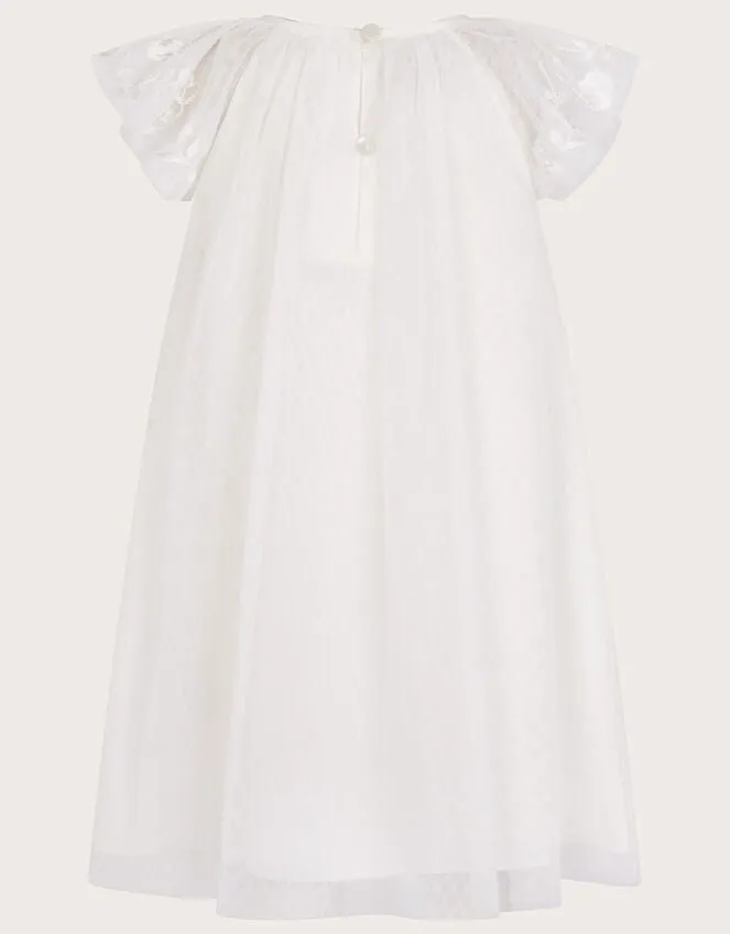Children Baby Amelia Net Embroidered Dress Ivory Monsoon Dresses