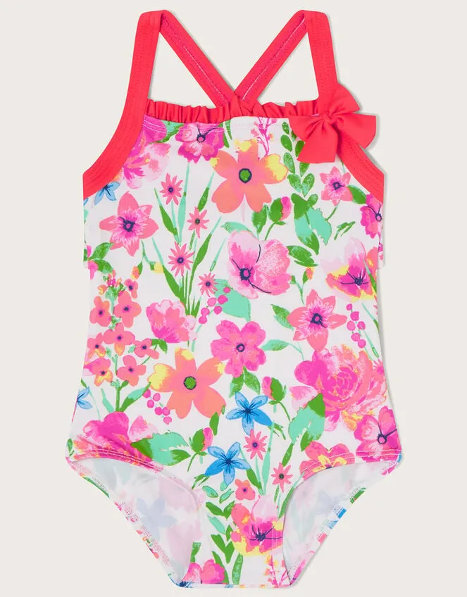Children Baby Botanical Swimsuit Ivory Monsoon Beachwear and Swimwear