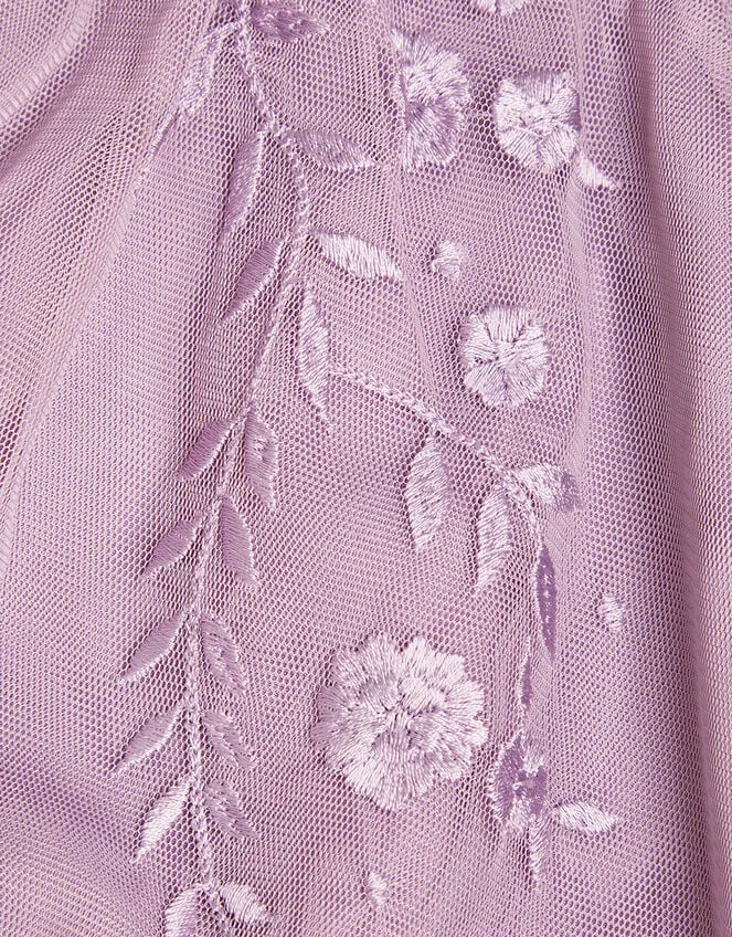 Children Baby Emilia Embroidered Dress Purple Monsoon Partywear
