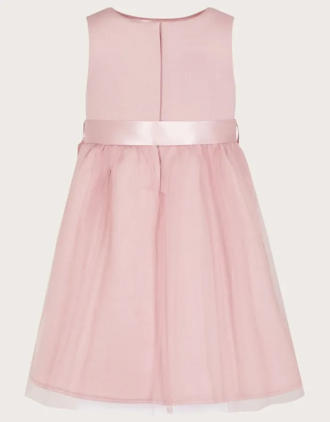 Children Baby Layla 3d Scuba Dress Pink Monsoon Dresses