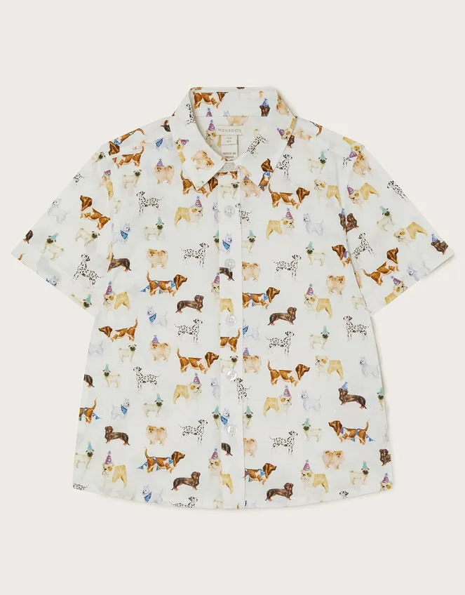 Children Dog Shirt Ivory Monsoon Tops and TShirts