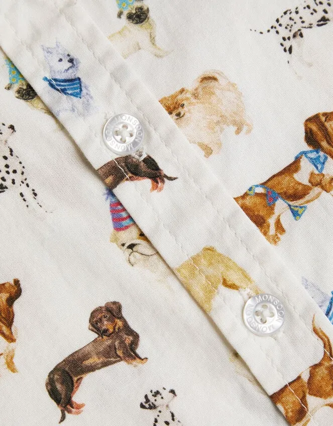 Children Dog Shirt Ivory Monsoon Tops and TShirts