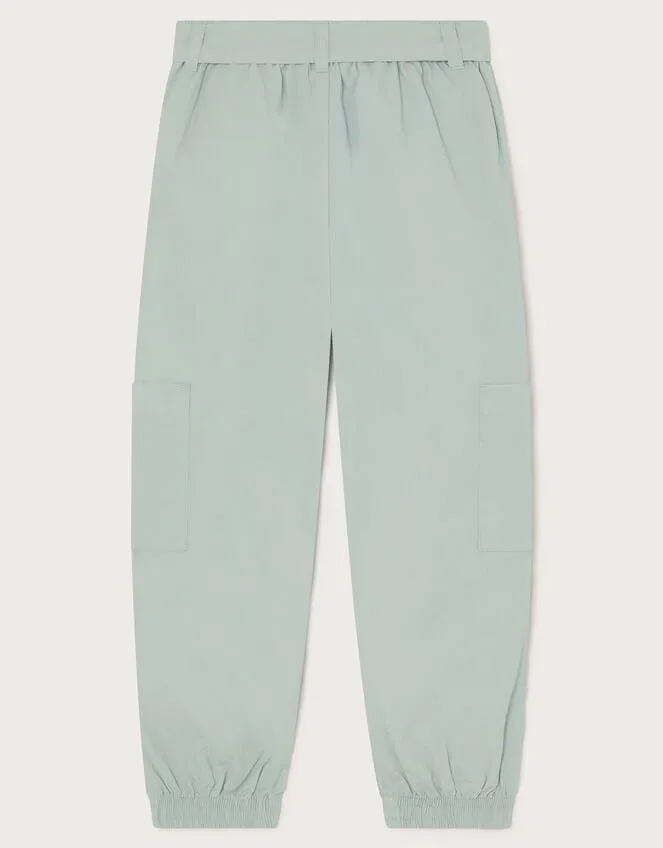 Children Frill Pocket Cargo Trousers Blue Monsoon Trousers and Shorts