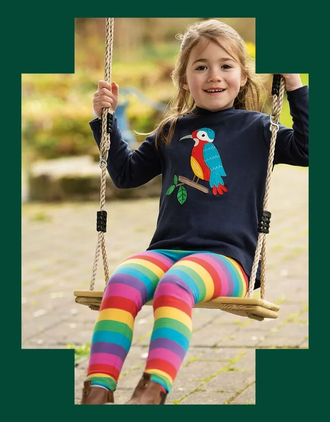 Children Frugi Rainbow Stripe Leggings Multi Monsoon Trousers and Shorts