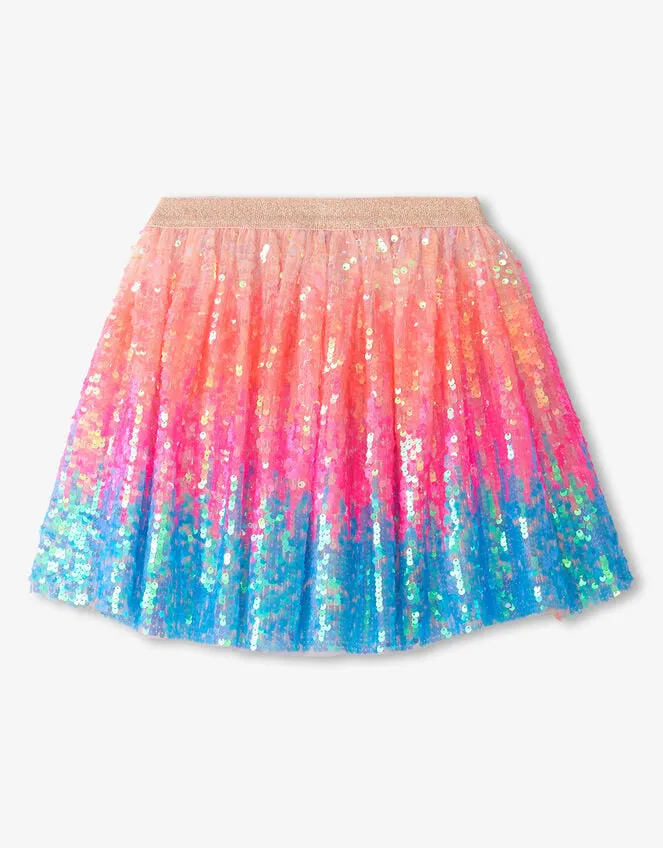 Children Hatley Sequin Skirt Pink Monsoon Skirts