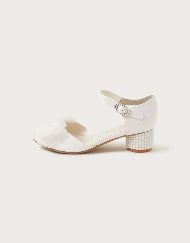 Children Kali Satin TwoPart Heels Ivory Monsoon Partywear