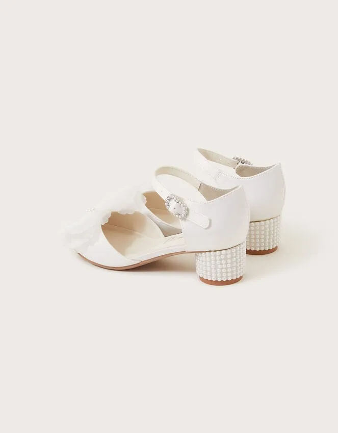 Children Kali Satin TwoPart Heels Ivory Monsoon Partywear