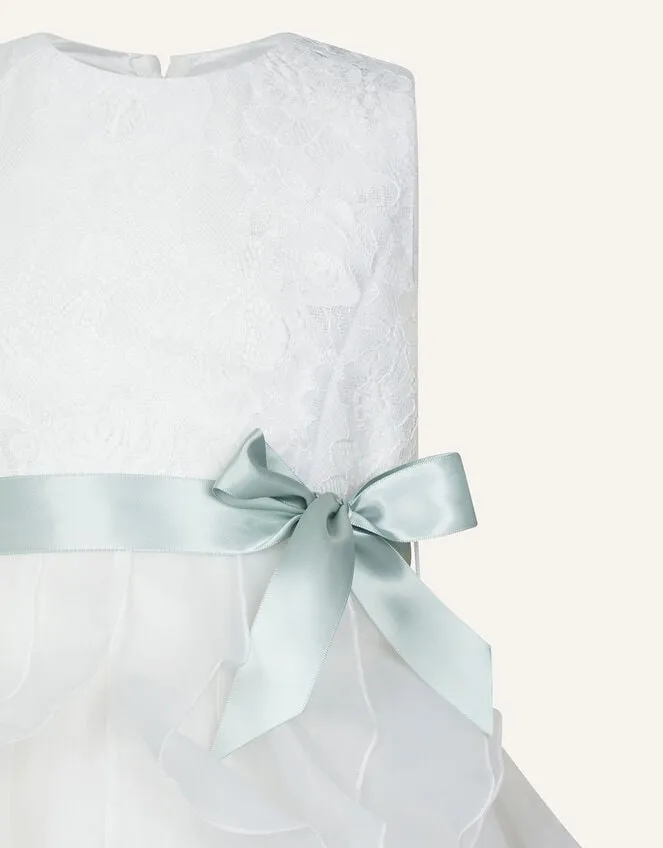 Children Lace Ruffle Dress Ivory Monsoon Dresses