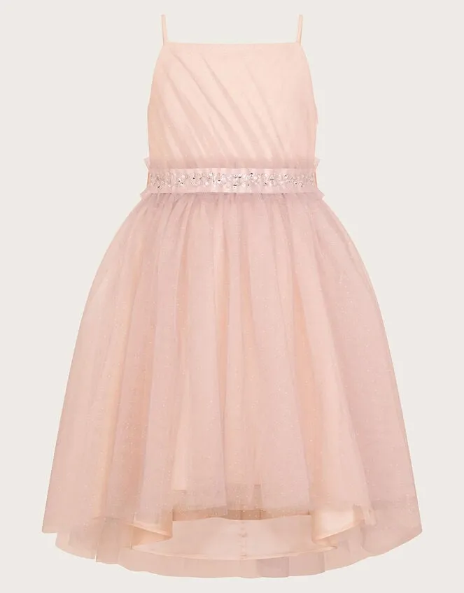 Children Land Of Wonder Francesca Glitter Dress Grey Monsoon Dresses