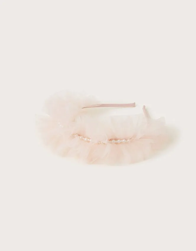 Children Pearly Ruffle Headband Monsoon Girls039 Hair Accessories