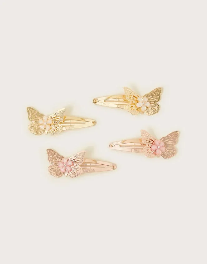 Children Pretty Butterfly Hair Clips 4 Pack Monsoon Girls039 Hair Accessories
