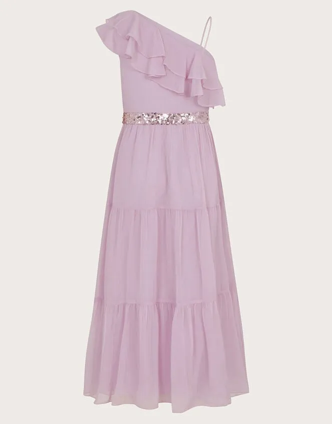 Children Ruby Ruffle Prom Dress Purple Monsoon Dresses