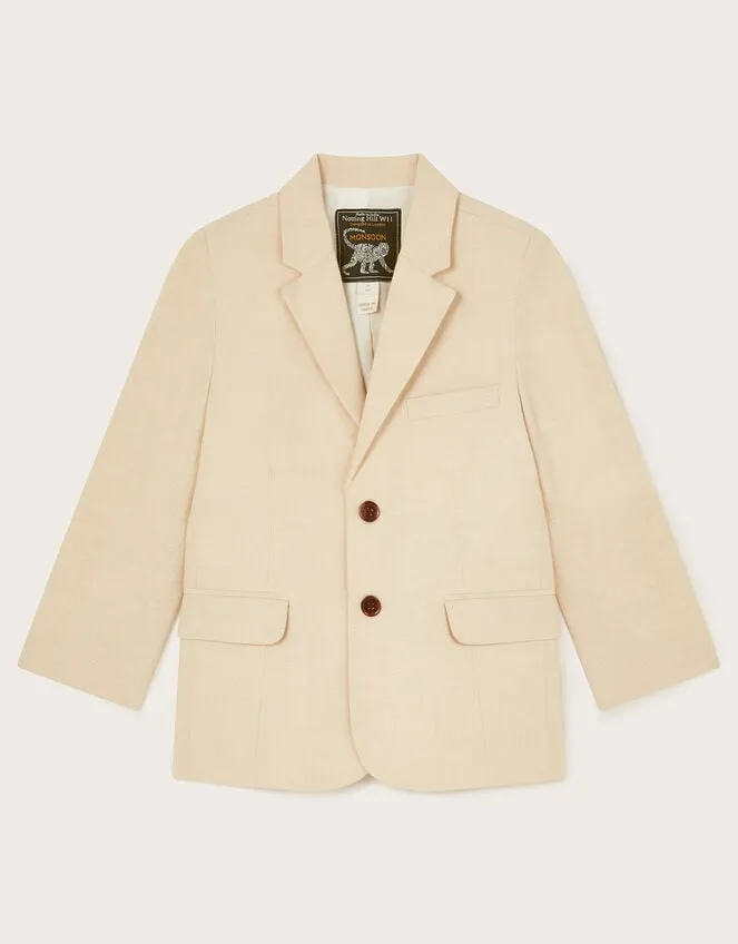 Children Smart Pocket Detail Blazer Natural Monsoon Suits and Sets