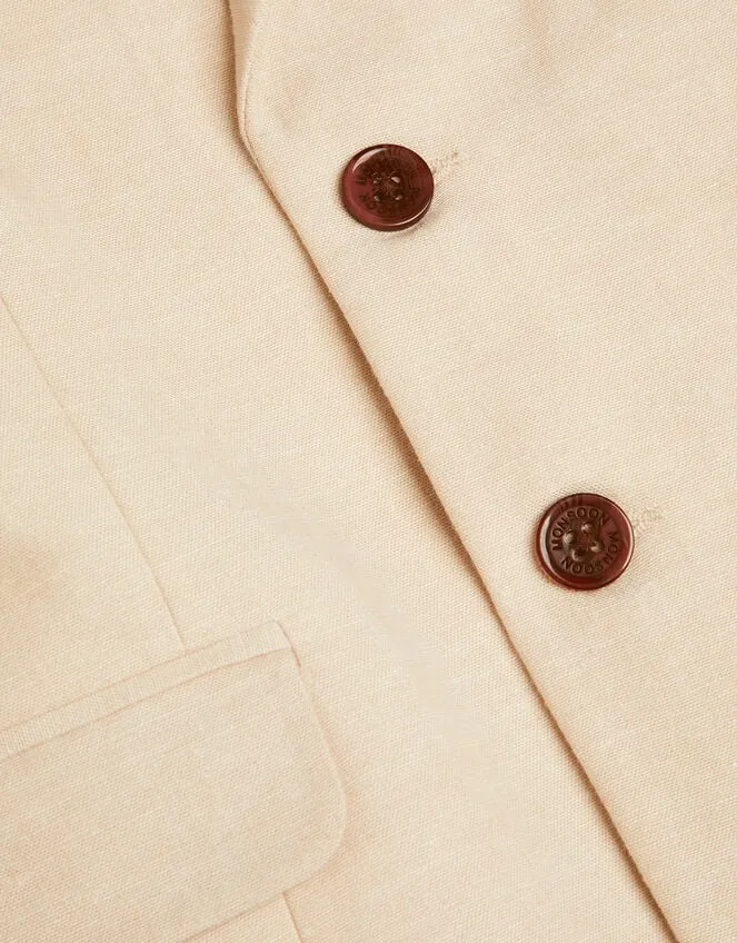 Children Smart Pocket Detail Blazer Natural Monsoon Suits and Sets