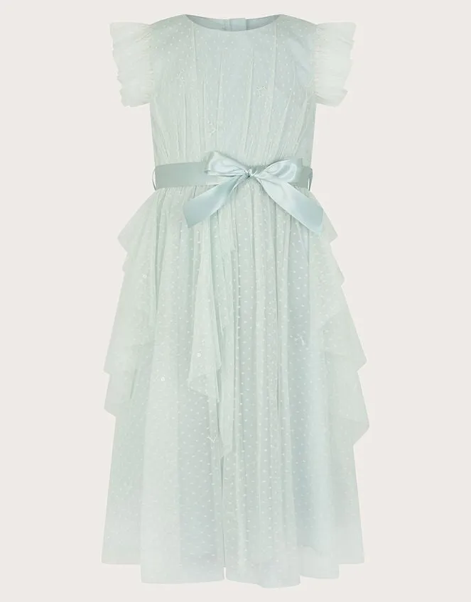 Children Stacie Waterfall Dress Green Monsoon Dresses