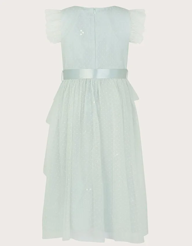Children Stacie Waterfall Dress Green Monsoon Dresses