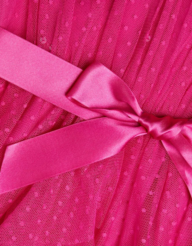 Children Stacie Waterfall Dress Pink Monsoon Dresses
