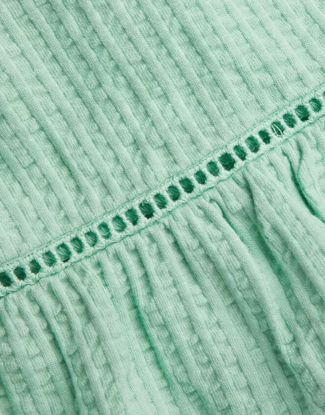 Children Stripe Broderie Top Blue Monsoon Tops and TShirts