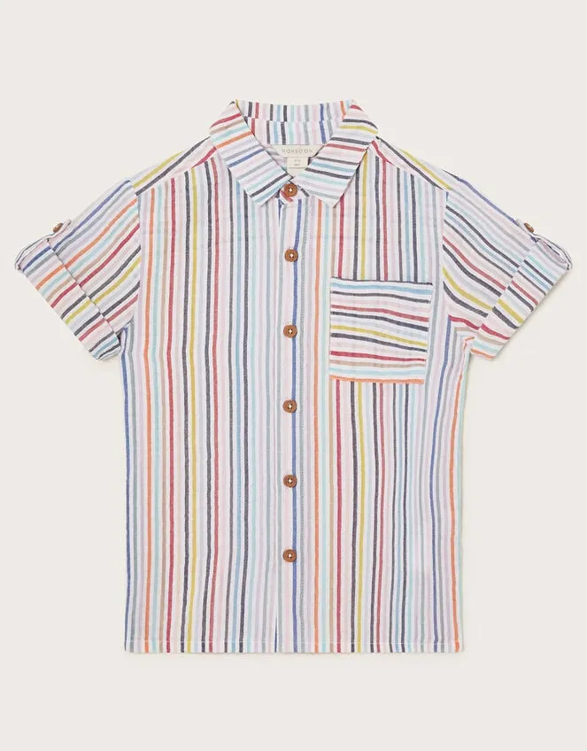 Children Stripe Shirt Multi Monsoon Tops and TShirts