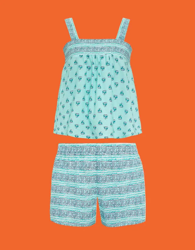Children Sunuva Vest And Shorts Set Blue Monsoon Beachwear and Swimwear