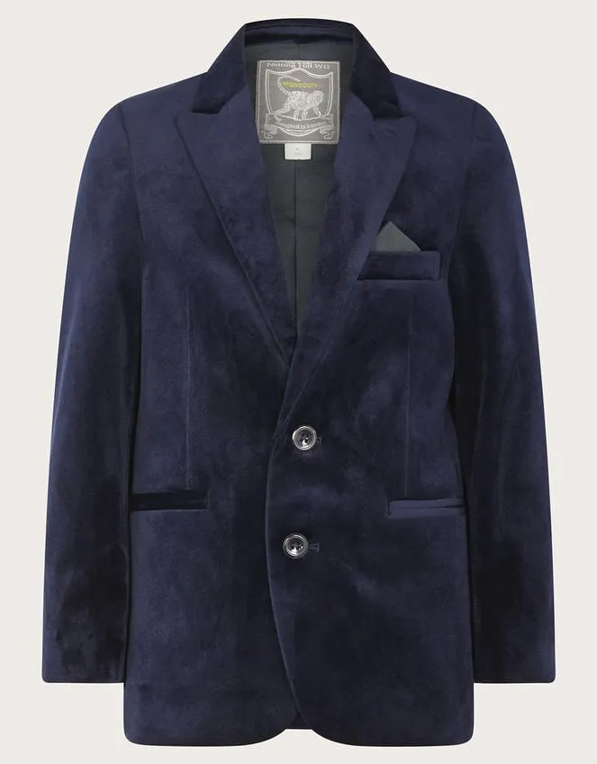 Children Velvet Blazer Blue Monsoon Suits and Sets