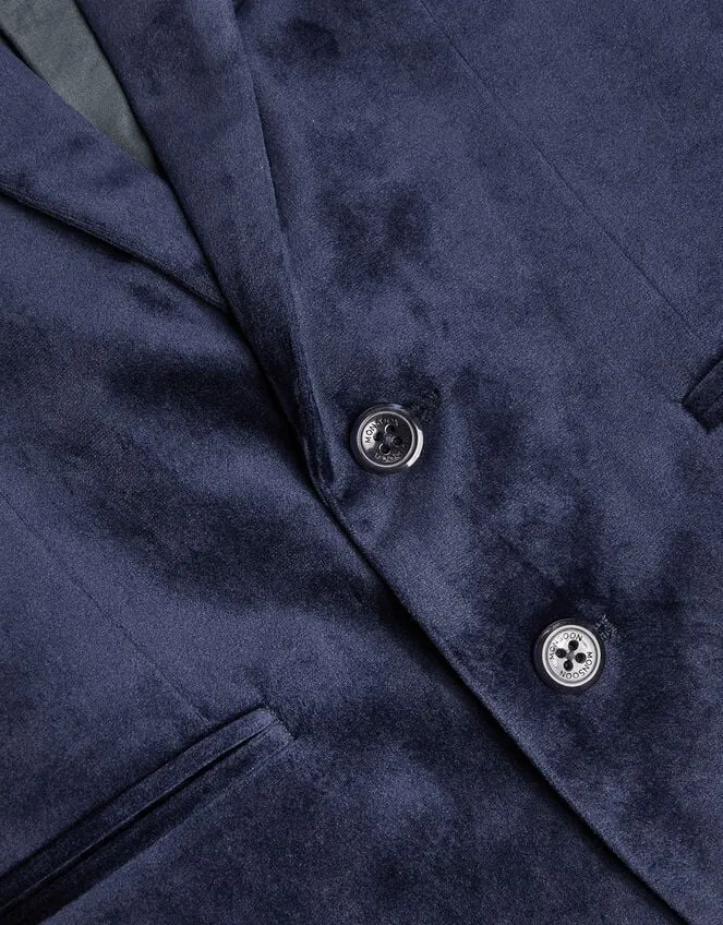 Children Velvet Blazer Blue Monsoon Suits and Sets