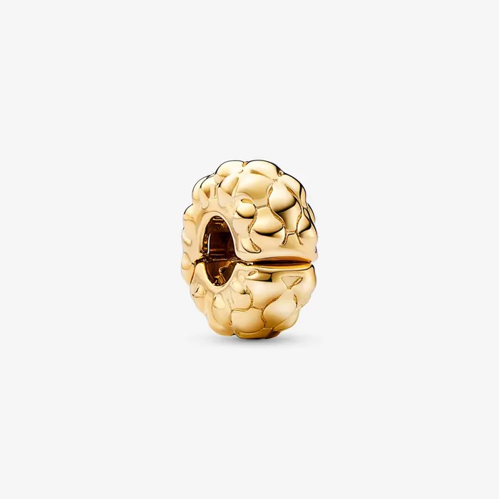 Clips Women Pandora Studded Clip Charm Gold Plated