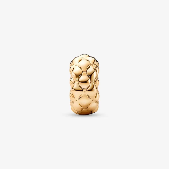 Clips Women Pandora Studded Clip Charm Gold Plated