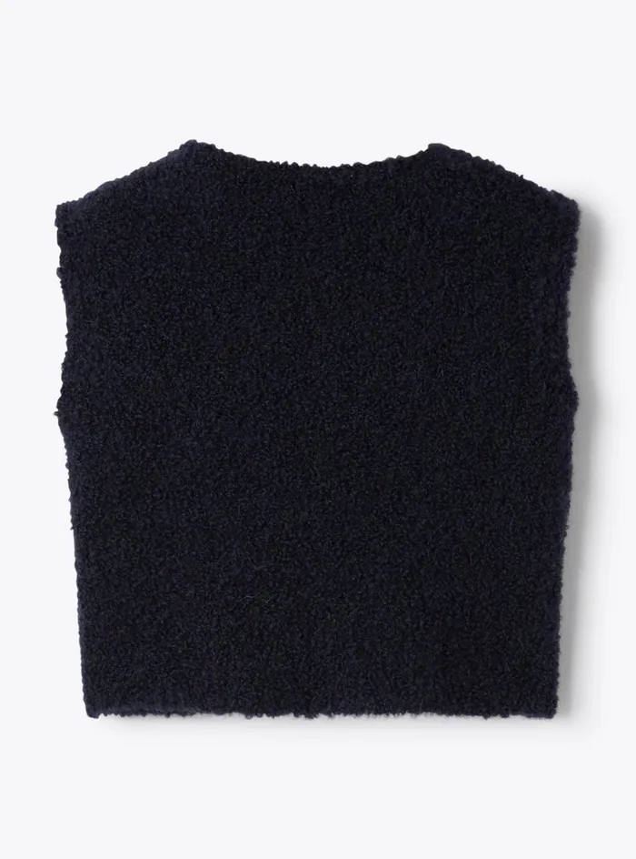 Coats And Jackets Girl 216 Il Gufo Boxy Boucl Vest