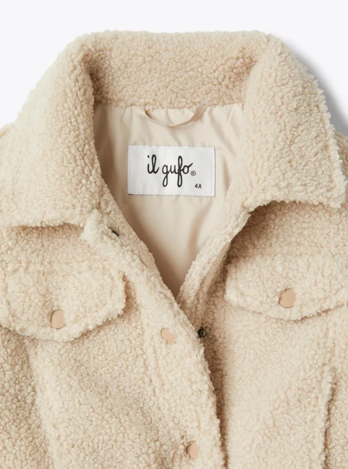 Coats And Jackets Girl 216 Il Gufo Boxy Curly Jacket