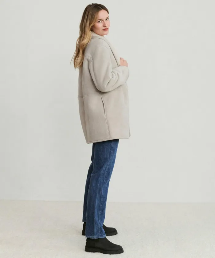Coats Women Jenni Kayne Aspen Shearling Coat Sand