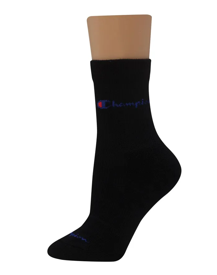 Compression MidCrew Socks 3Pairs Black Women Champion Socks