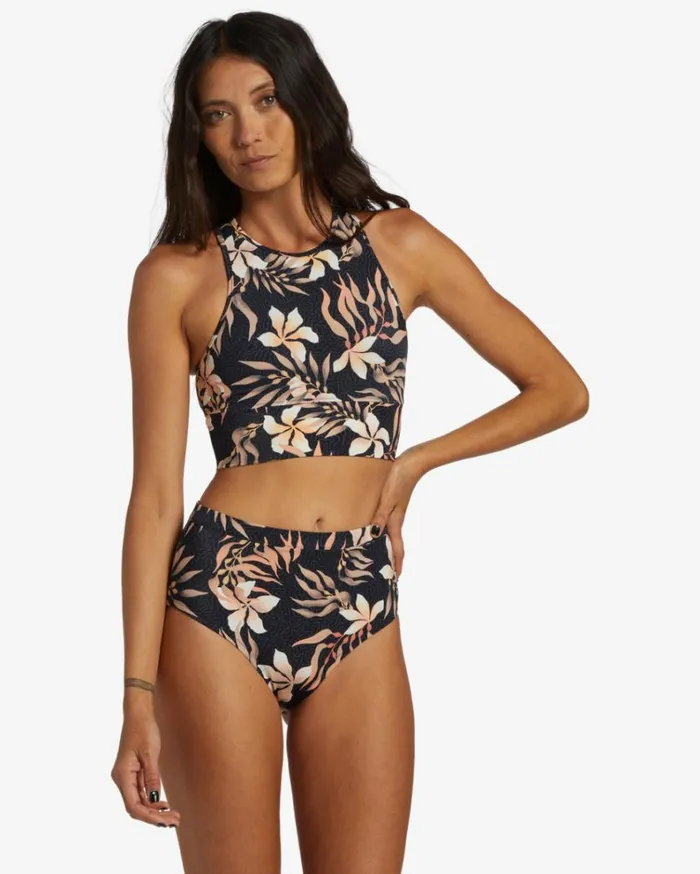 Coral Gardeners Long Tank Bikini Top Multi Women Billabong Bikinis