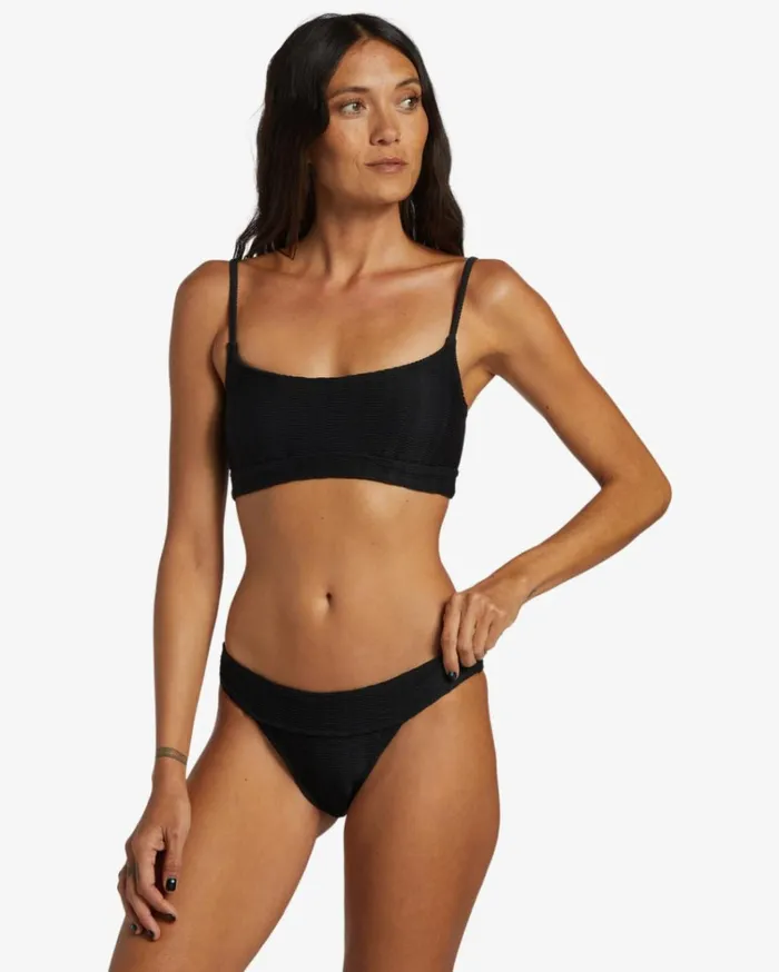 Coral Gardeners Wave Trip Skimpy Bikini Bottoms Black Pebble Women Billabong Bikinis