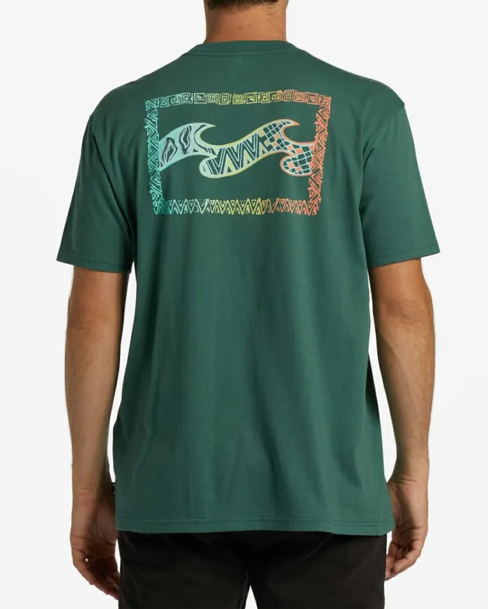 Crayon Wave TShirt Cypress Men Billabong TShirts