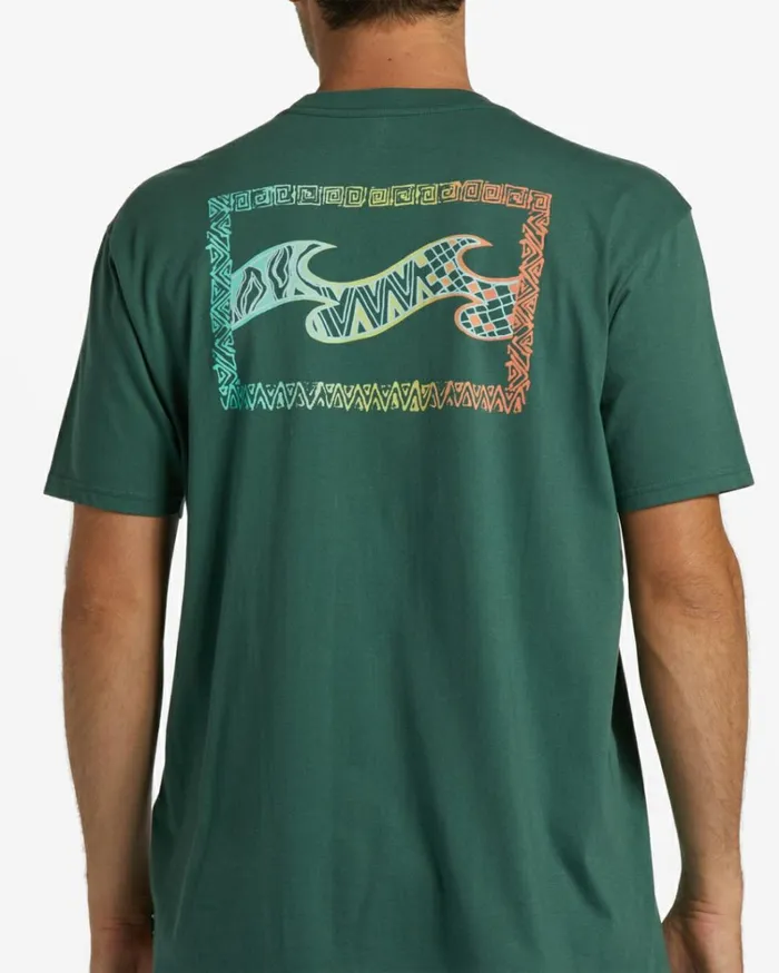 Crayon Wave TShirt Cypress Men Billabong TShirts