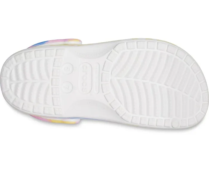 Crocs Baya TieDye Clog White Multi WomensMens Clogs