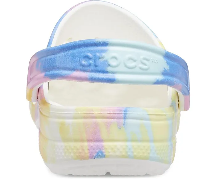Crocs Baya TieDye Clog White Multi WomensMens Clogs