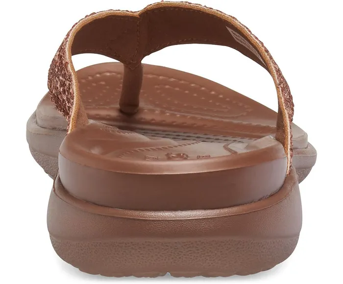 Crocs Capri V Glitter Flip Bronze Womens Sandals