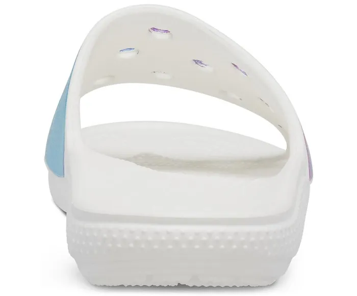 Crocs Classic Crocs Out Of This World Slide White Purple WomensMens Sandals