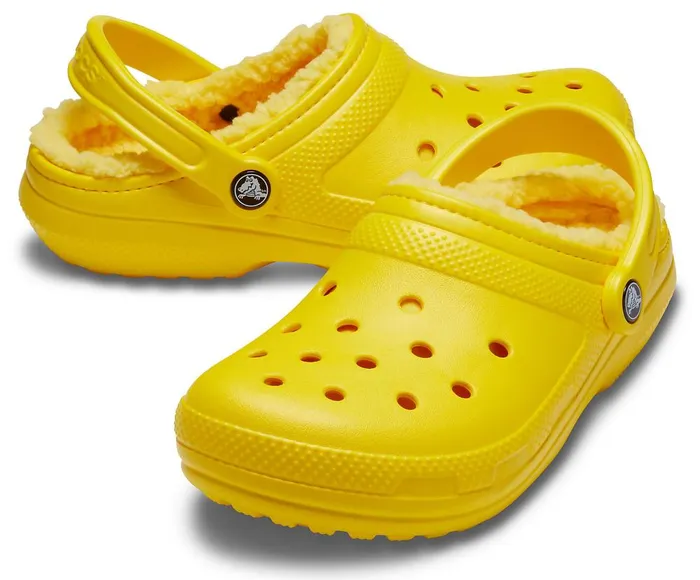 Crocs Classic Lined Clog Lemon Lemon WomensMens Clogs