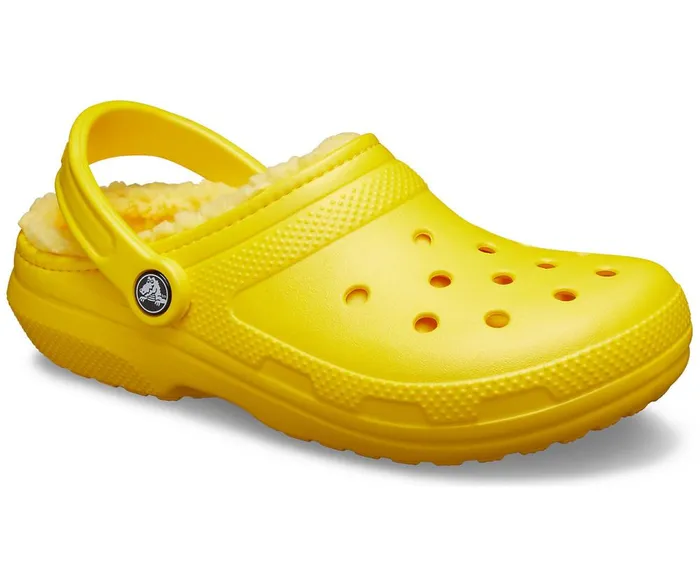 Crocs Classic Lined Clog Lemon Lemon WomensMens Clogs