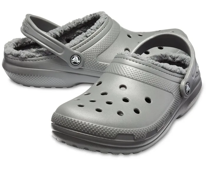 Crocs Classic Lined Clog Slate GreySmoke WomensMens Clogs