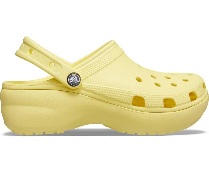 Crocs Classic Platform Clog Banana Womens Clogs