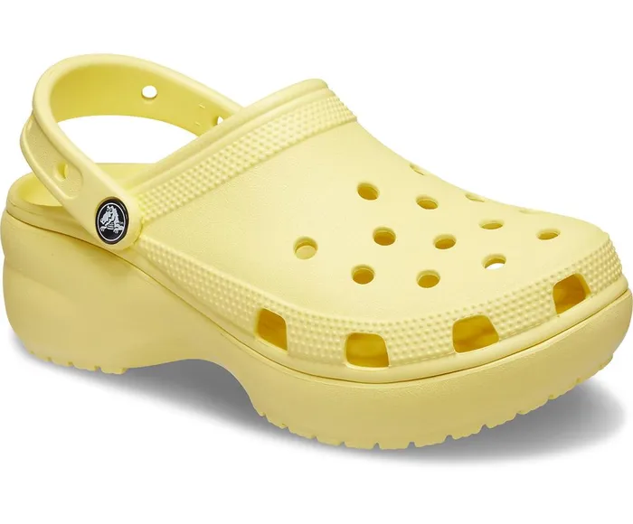 Crocs Classic Platform Clog Banana Womens Clogs