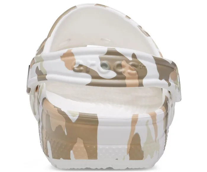 Crocs Classic Printed Camo Clog White Multi WomensMens Clogs