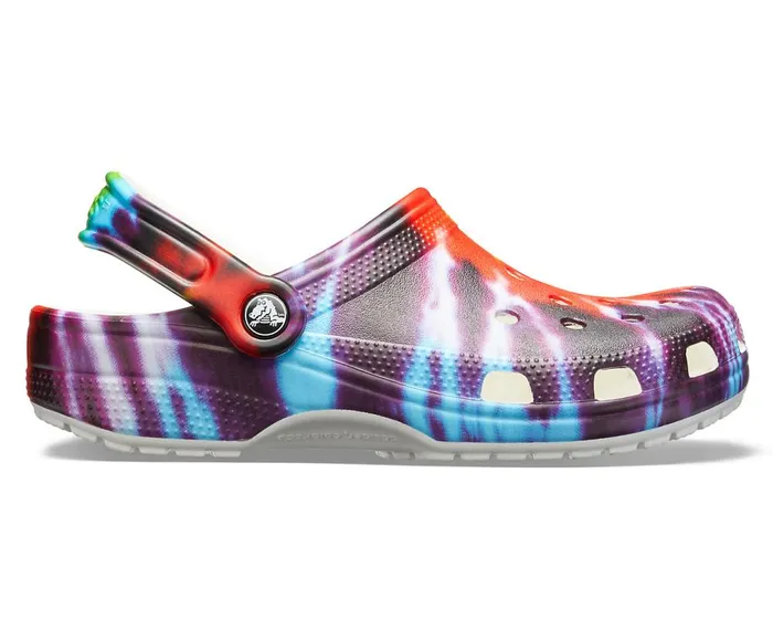 Crocs Classic TieDye Graphic Clog Multi WomensMens Clogs